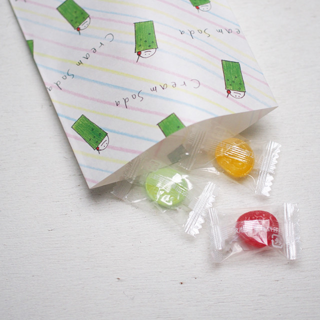 おっそわけ袋 イキモノじゃない シリーズ ５柄各１枚入り ステキな親バカproject