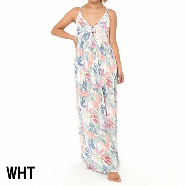 T03 377 リップカール ワンピース レディース ロング丈 花柄 Sea Breeze Maxi Dress Rip Curl Beachdays Okinawa