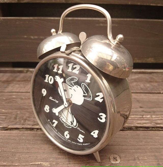 70s スヌーピー 目覚まし時計 Beach Side Vintage