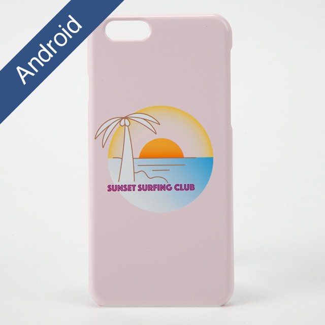 Sunset Surfing Club Pink Androidスマホケース Alwayssalty