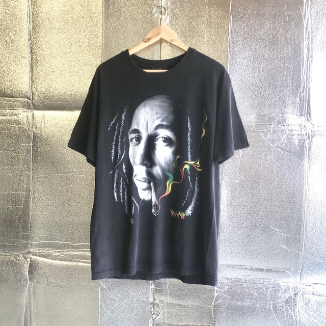 Unknown Tシャツ Bob Marley ボブマーリー コットン L レゲエ 古着 デザイン古着 ヴィンテージ アメリカ ユーロ 中古 S Sigma Freestyle Usedclothing Store