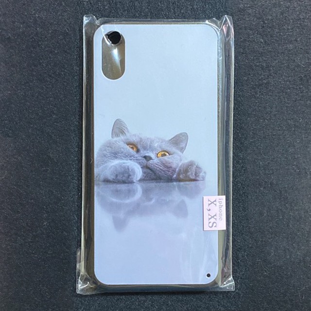 保護猫募金商品 くちゃねこスマホケース Iphonexr Iphonex Iphonexs兼用 ケース 猫 即納 黒猫雑貨店