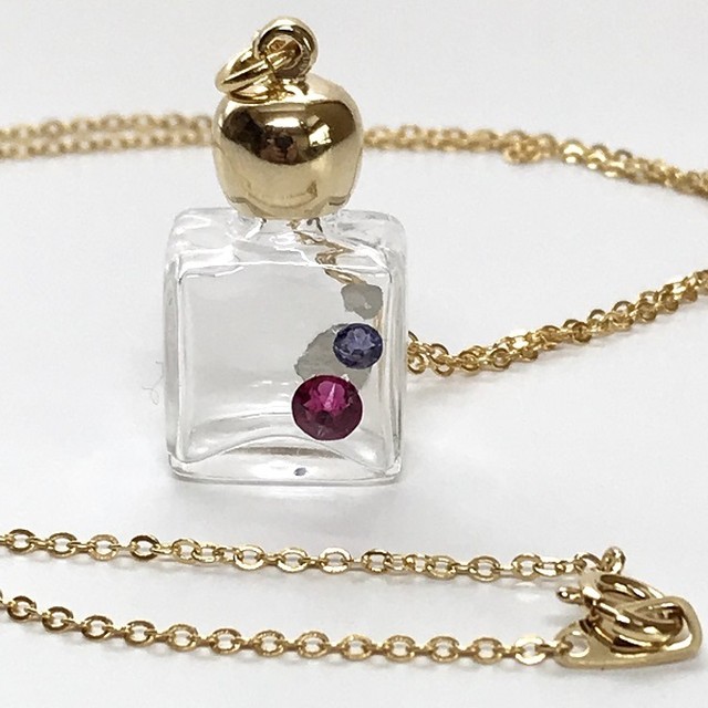 ミニ アロマ 香水瓶ペンダント アジャスターなし66ｃｍ Emu