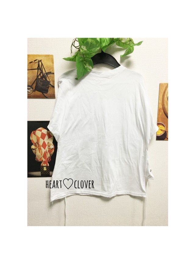 コルセットtシャツ 編み上げtシャツ スピンドルtシャツ Heart 韓国 オルチャン インポート プチプラ ショップ