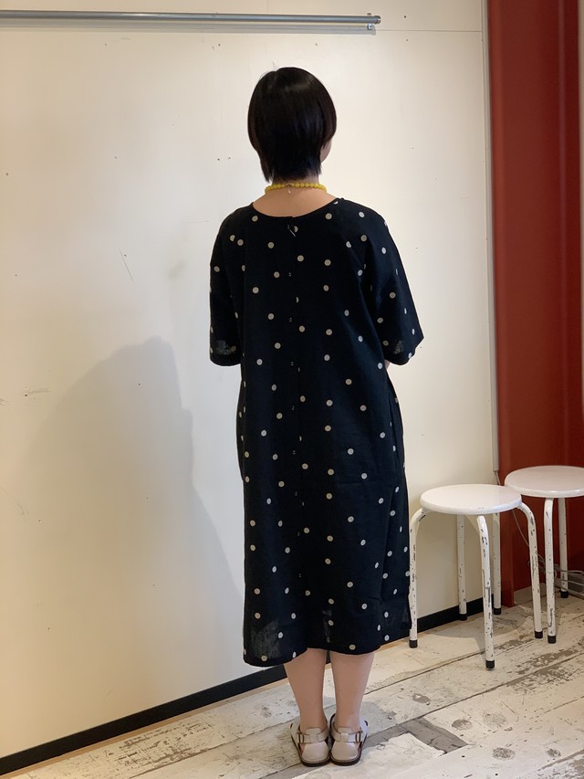 Blue Willow ドット刺繍ワンピース The Kitanoshop