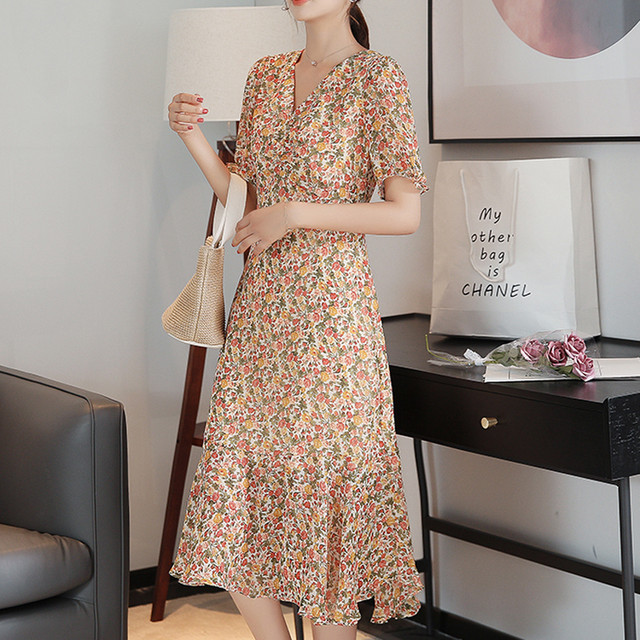 花柄 レースワンピース Miyabi Go