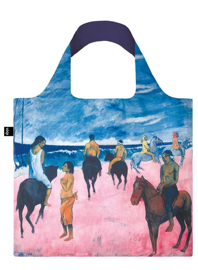 LOQI エコバッグ Paul Gauguin Horseman on the Beach Tote Bag