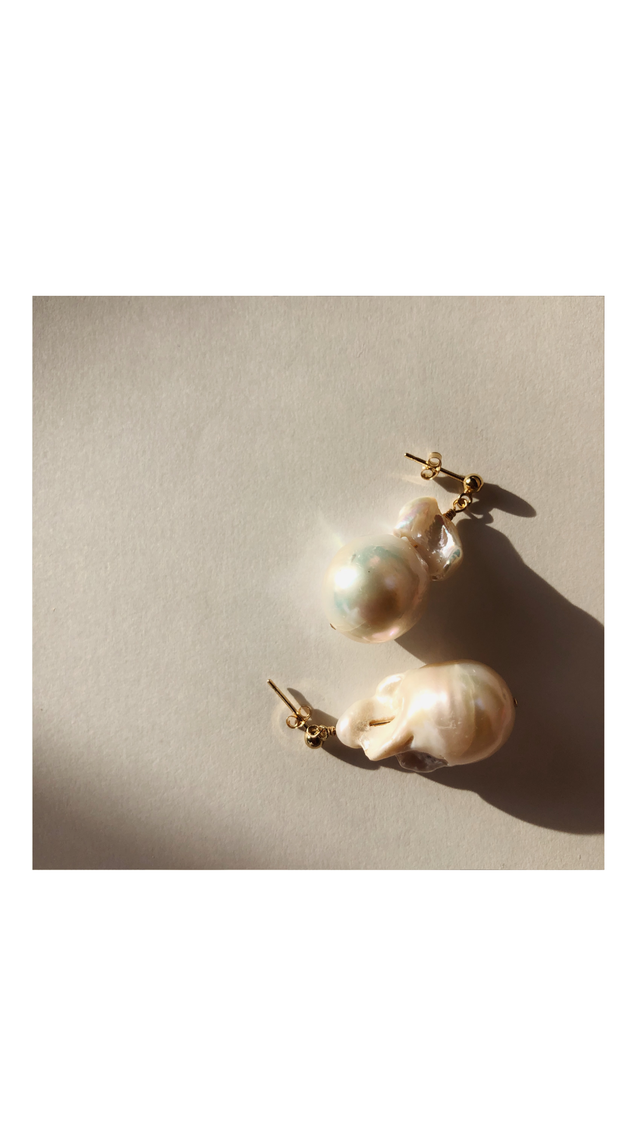 Simple Baroque Pearl Pierce