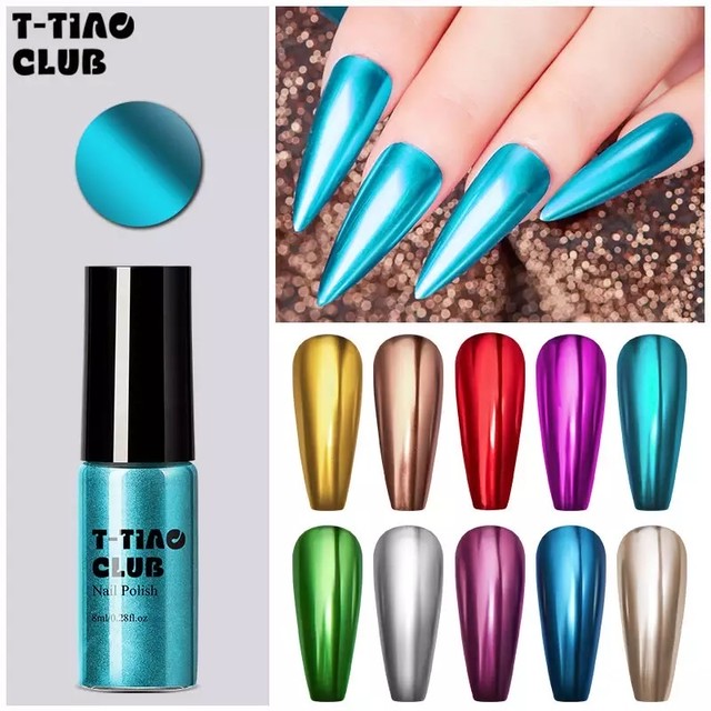 簡単セルフネイル ミラーネイルポリッシュ マニキュア 8ml プチプラインポートコスメ Crea