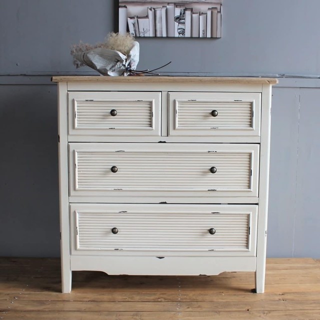 White Nature Antique Chest / シャビーシック アンティークスタイル