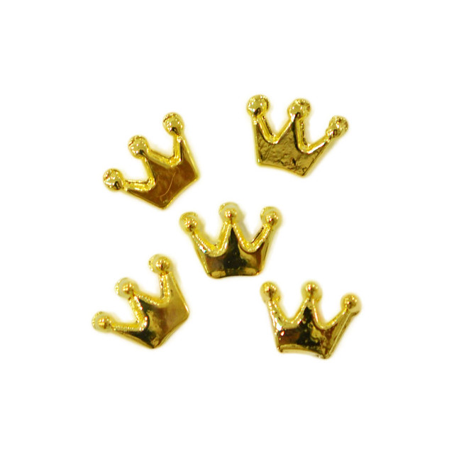 メタルパーツ Crown 6mm 4mm ゴールド 5個 Mp 王冠 プリンセスネイル