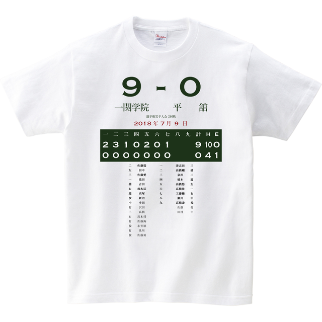 18 選手権岩手大会 2回戦 一関工 盛岡農 あの試合を僕は一生忘れないtシャツ屋