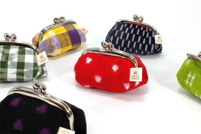 久留米絣 福ふくがま口財布 タクミコレクション 久留米絣の生活雑貨 贈り物 洋服