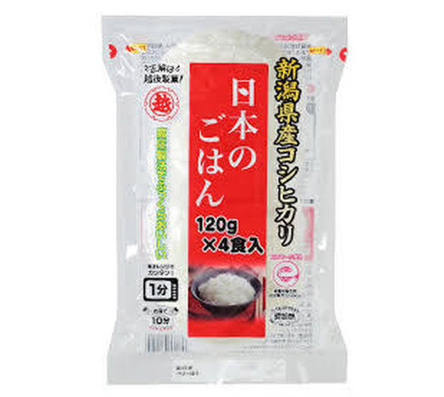 越後製菓 日本のごはん 4食入480g Azuro Smile Net