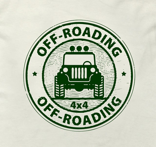 Off Roading 四駆 オフロード ジープ イラスト 長袖 ロングtシャツ Utn228 Unou