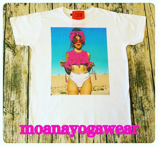 Tシャツ Pinkgirl タンクトップにリメイク可能 モアナヨガウェア Moanayogawear