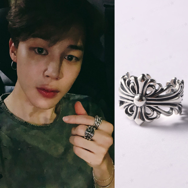 Bts Jimin ジミン 着用モデル ワイルドクロス シルバーリング 92 5 純銀 日本未入荷アクセサリー Leadhope