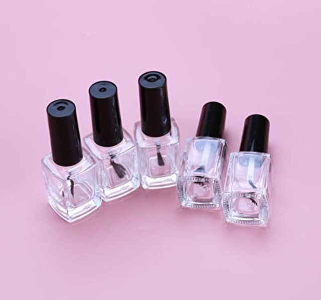 マニキュアボトル 15ml 10個 空ボトル エナメルボトル 小分けボトル ネイル マニキュア メイク 透明 手作り化粧品 収納 家庭 旅行用品 Hermoso
