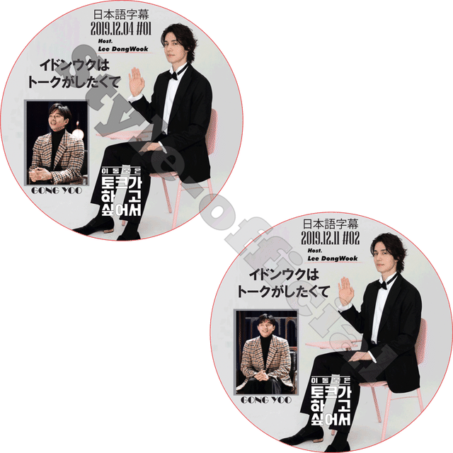 K Pop Dvd イドンウクはトークがしたくて 2枚セット 19 12 04 19 12 11 日本語字幕 Lee Dong Wook Gong Yoo コンユ Kpop Style