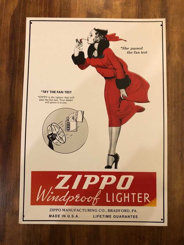 メタルサインプレート Zippo Windy Earl
