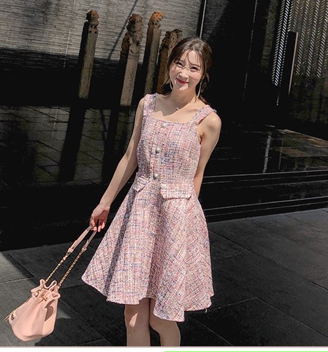 好評につき延長 新品タグ付き トッカ ノースリーブワンピース ツイード ピンク 大きいサイズ ランキング１位受賞 Webrothers Com Br