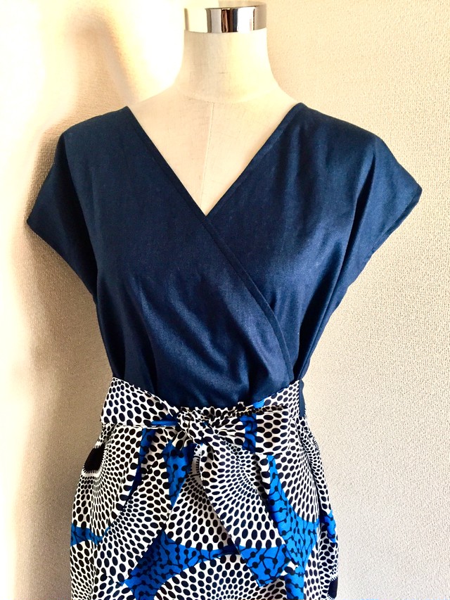 マキシワンピース アフリカ布 Tumambo African