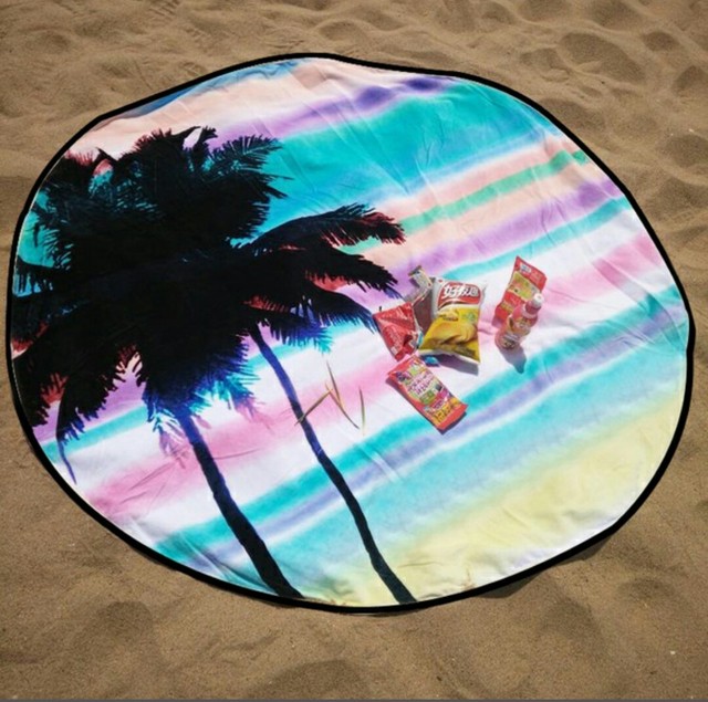 在庫あり パームツリー大判ビーチラグ Vamosla Import