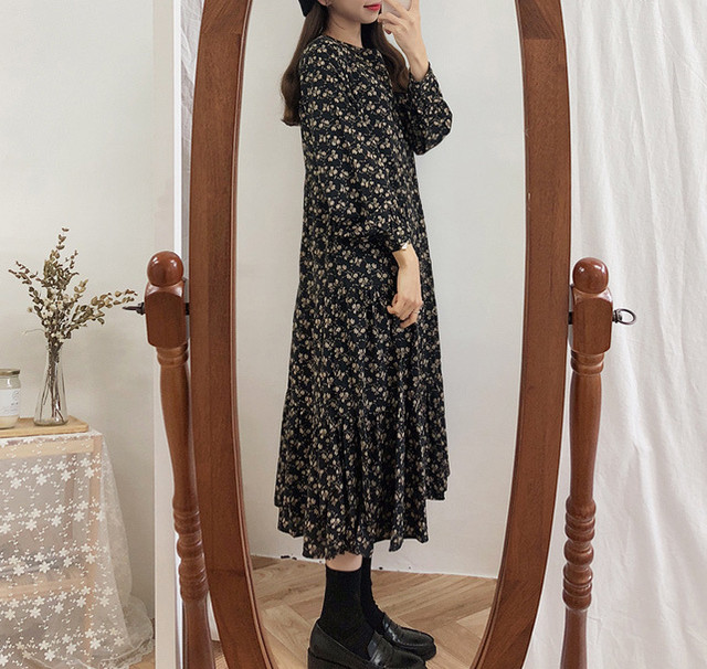 レトロ 花柄 花柄スカート 花柄ワンピース ロングワンピース Laff Store ラフストア レディース 携帯ケース 携帯カバー