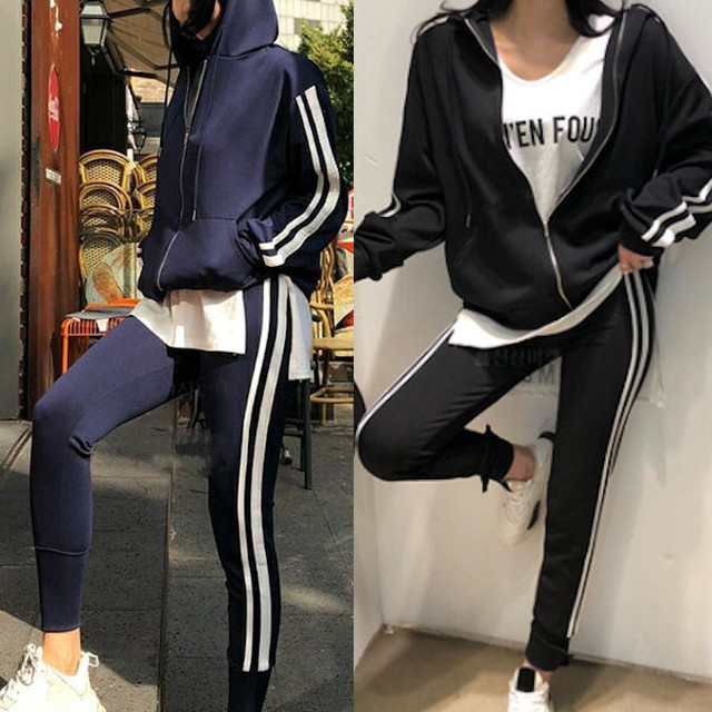 パーカー ジャージ Tシャツ スリット レギンス パンツ 三点セット ライン セットアップ ルームウェア Set 長袖 上下 カジュアル 部屋着 ゆったり スポーツ ワークアウト ジム レディース K0 Nary ゴルフウェア セットアップ ワンピース 韓国ファッション通販