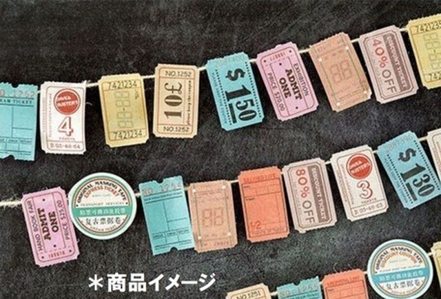 海外 ヴィンテージチケット Date Stamp マスキングテープ専門店 ヨハク社