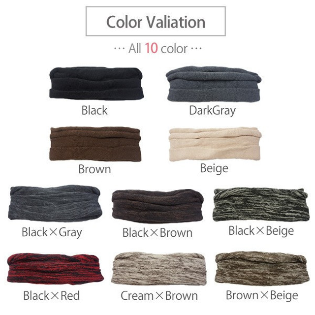 ヘアバンド メンズ レディース ニット ターバン コットン オールシーズン ニットターバン メンズ帽子専門店