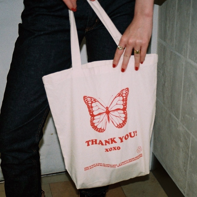 【Cat & Parfum】Thank You Canvas Tote Bag