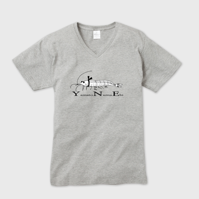 ヤマトヌマエビちゃんtシャツ グレー メンズ Ama Ama Design Store Base店