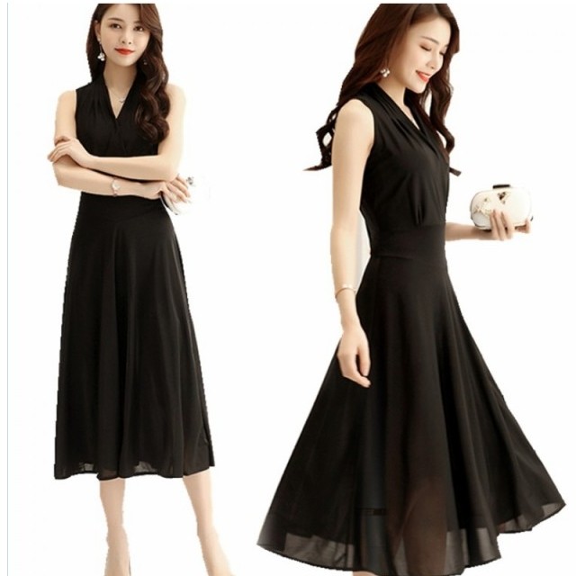 大きい サイズ レディース フォーマル ワンピース ネイビー 春新作 ひざ下丈ワンピース パーティードレス 結婚式 お呼ばれ 二次会 披露宴 Basecamp49