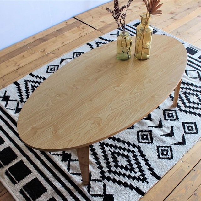 Natural Wood KOTATSU Oval / コタツ センターテーブル 天然木風 カントリー