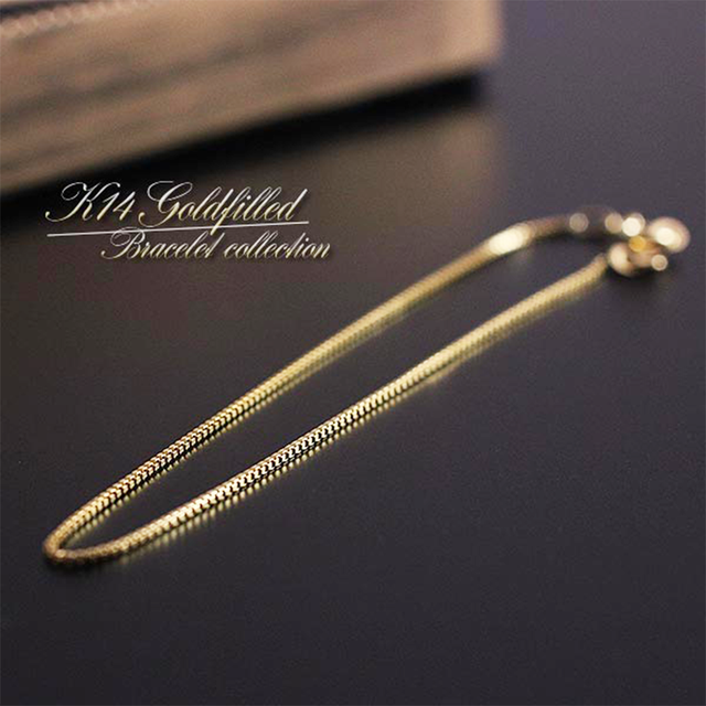 ☆数量限定再入荷☆【K14GF】アメリカ製 14金ゴールドフィルド・ベネチアンチェーン ブレスレット
