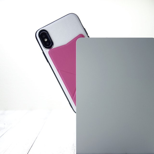 Iphonexs Iphonex ケース 縦画面スタンド 横画面スタンド スマホグリップ マグネットホルダー 冷蔵庫にくっ付く 一瞬で変化するケース 24時間以内発送 ピンク Mr Stand ー24時間以内発送ー