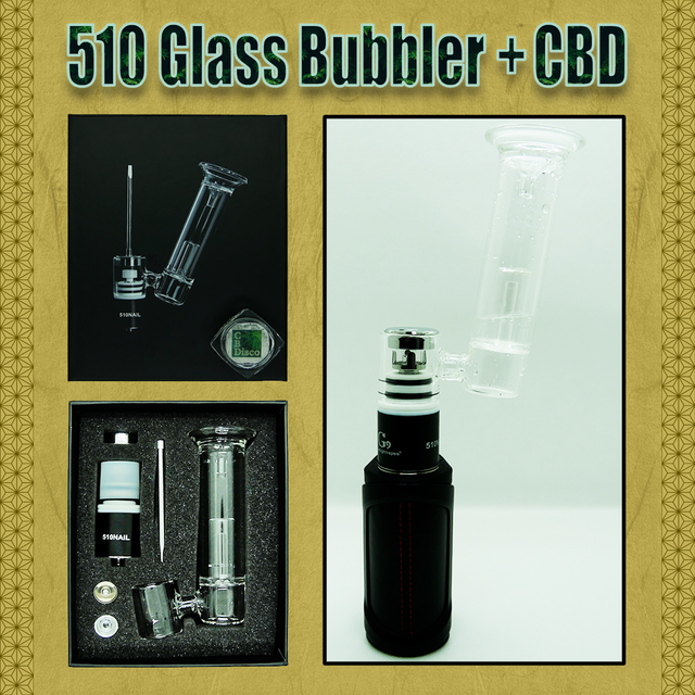 Cbd 510 Glass Bubbler Cbdクリスタルorwax1g Cbdisco