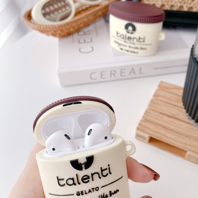 Airpods Pro Airpods ケース イタリアン アイス シリコン エアーポッズプロ エアポッズ カバー カラビナ付き Airpodsproケース Airpods2 1ケース かわいい ケースのまま充電 かわいいairpodsケース Apple Watchバンド Iphoneケース New I