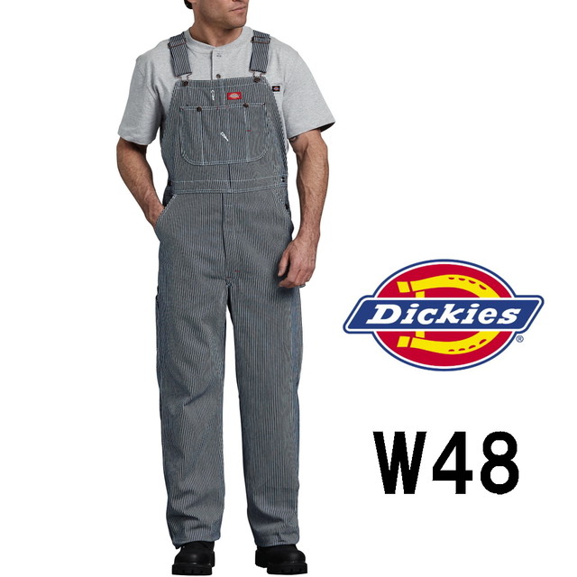 特大48インチ Dickies ディッキーズ オーバーオール サロペット ヒッコリーストライプ ジーンズ 大きいサイズ メンズ レディース シニア タルサタイム Tulsa Time オーバーオール ペインターの通販