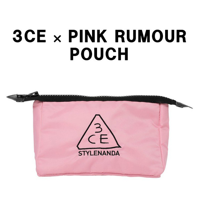 3ce ポーチ M 薄ピンク Pink Rumour 3ce Pouch 韓国コスメ スタイルナンダ Stylenanda メイク ポーチ 化粧ポーチ オルチャン Allure