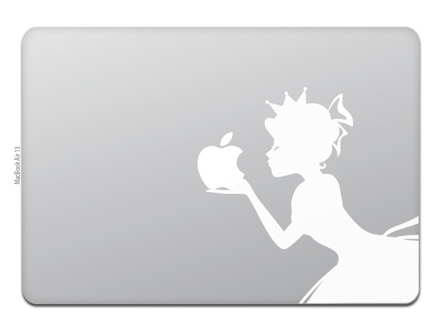 カインドストア Macbook Air Pro 11 13インチ マックブック ステッカー シール シンデレラ プリンセス りんごにキスをする シンデレラ M671 カインドストア Macbook Iphone ステッカー 作成 通販