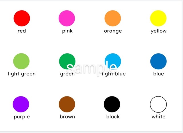 英語ポスター 色 1 Colors マーサのたのしい英語学習用品