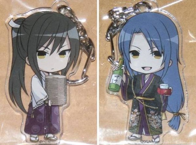 刀剣乱舞 アニメガカフェ 太郎太刀 次郎太刀 アクリル キーホルダー内番 アクキー クリア ストラップ花丸 活撃アニメイトカフェ アニカフェ メガトリノ