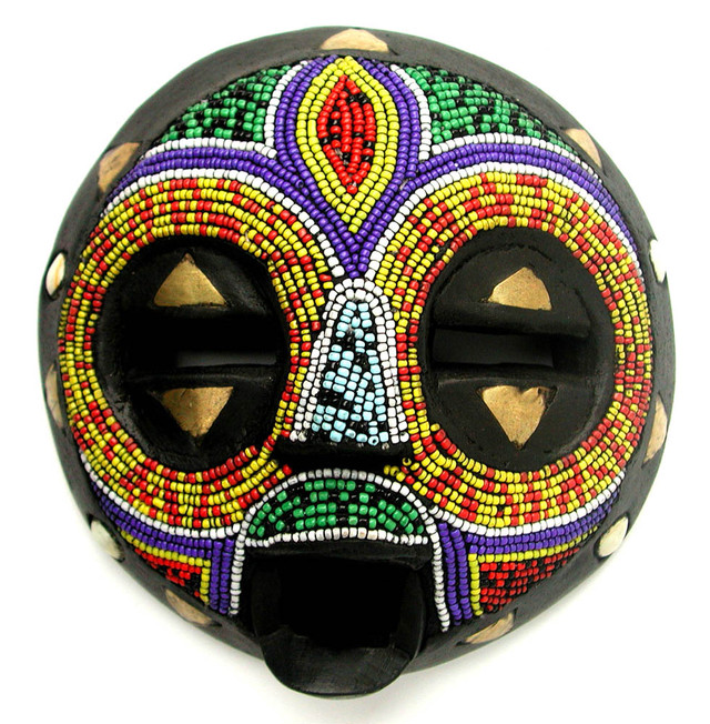 お面ミニ Brass Beads Mask M 094m 601 アフリキコ Afrikico アフリカ雑貨専門店 公式通販サイト