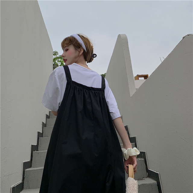 ワンピース ノースリーブ ミモレ丈 バルーンスカート シンプル 無地 大人カジュアル お出かけ Quadrifolie クローバー