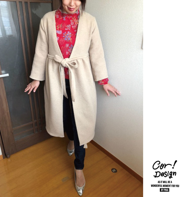 色が選べる 2way ワンピースカーデ Cor Design