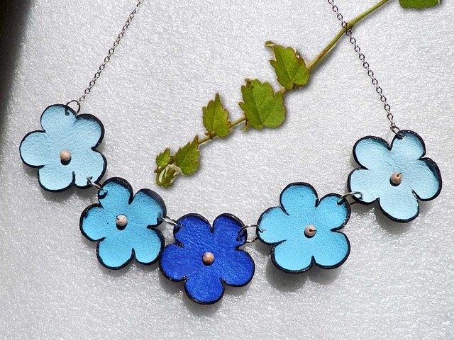 カラバリ５０以上 花アクセ ポピーズ７b 忘れな草 Handmade Jewelry Dolpo Poppies