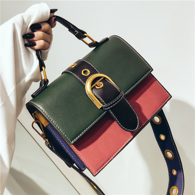 ミックスカラーがおしゃれ ミニショルダーバッグ 韓国レディースファッション通販 Krex ケーレックス