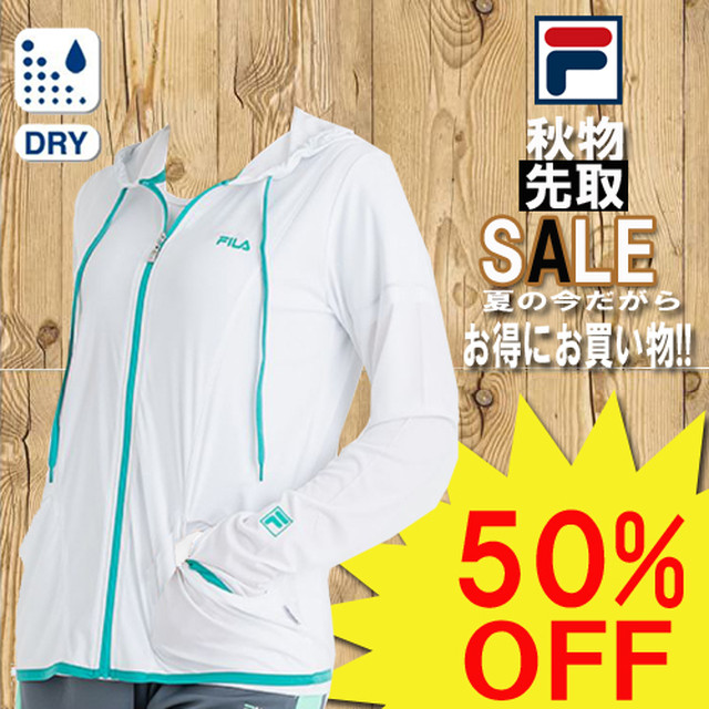 訳あり Fila フィラ Fl5753 ブラック 黒 レディース パーカー 長袖 テニス スポーツ ウェア 軽量 柔らかい素材 吸水速乾 Uv加工 汗を 吸収 素早く放出ロゴ おしゃれ かわいい服 ファイブスター
